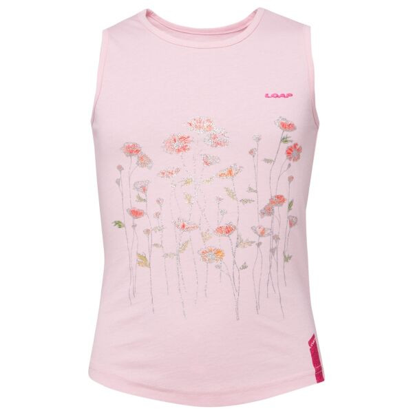 LOAP BESICA Dívčí tílko, růžová, velikost