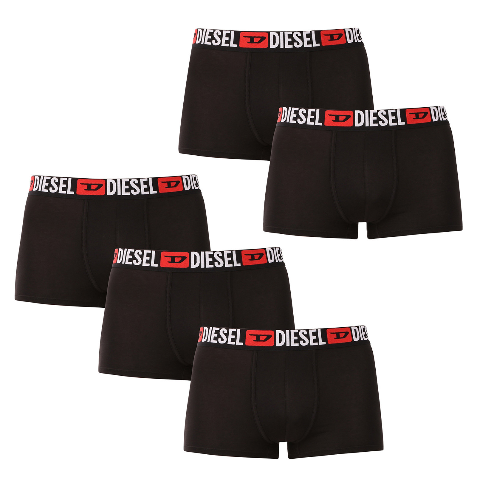 5PACK pánské boxerky Diesel černé (00SUAG-0DDAI-E4356) XXL, trenky / trenýrky