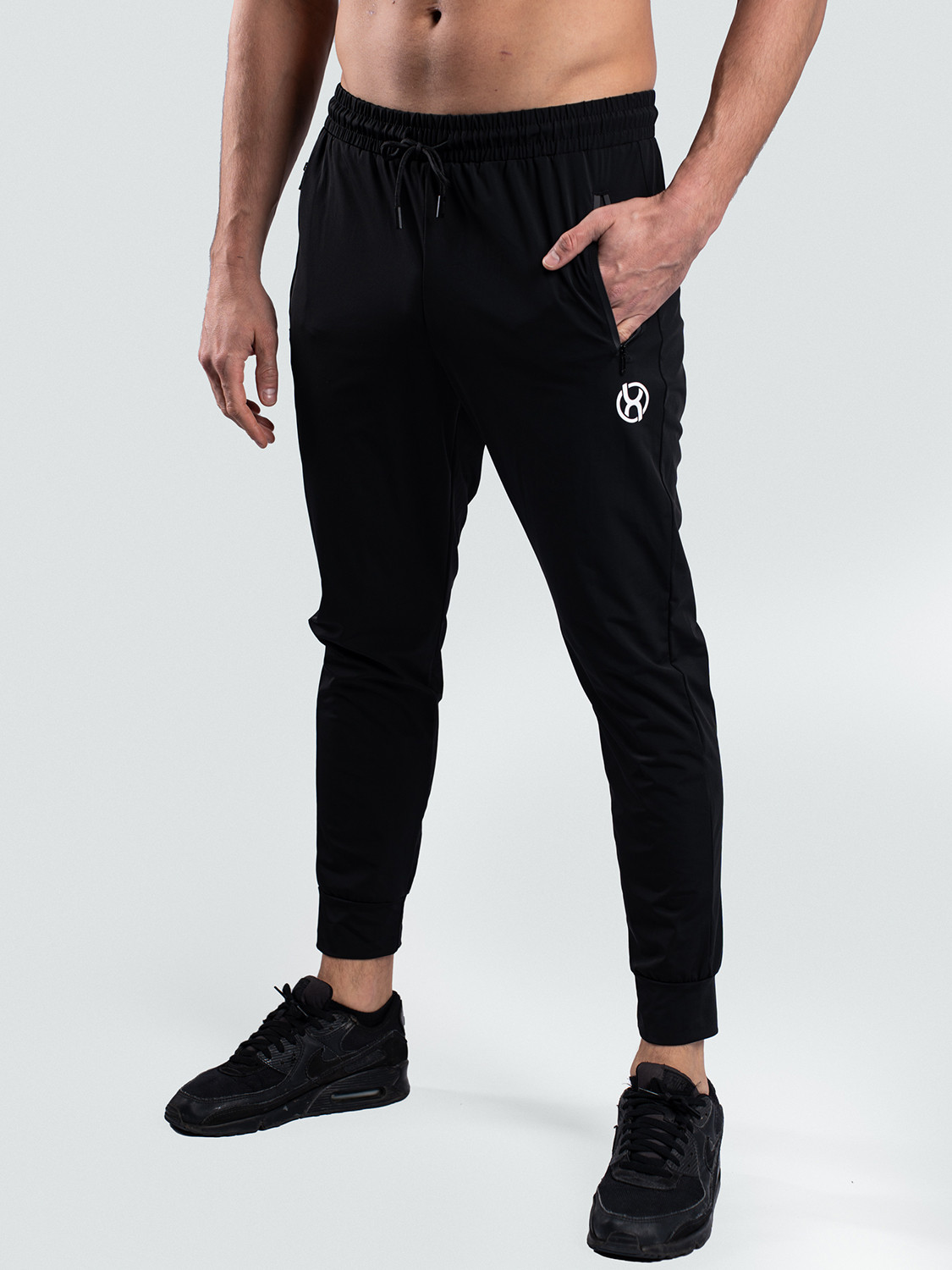 BrainMax pánské sportovní kalhoty BASIC, černé Velikost: XL