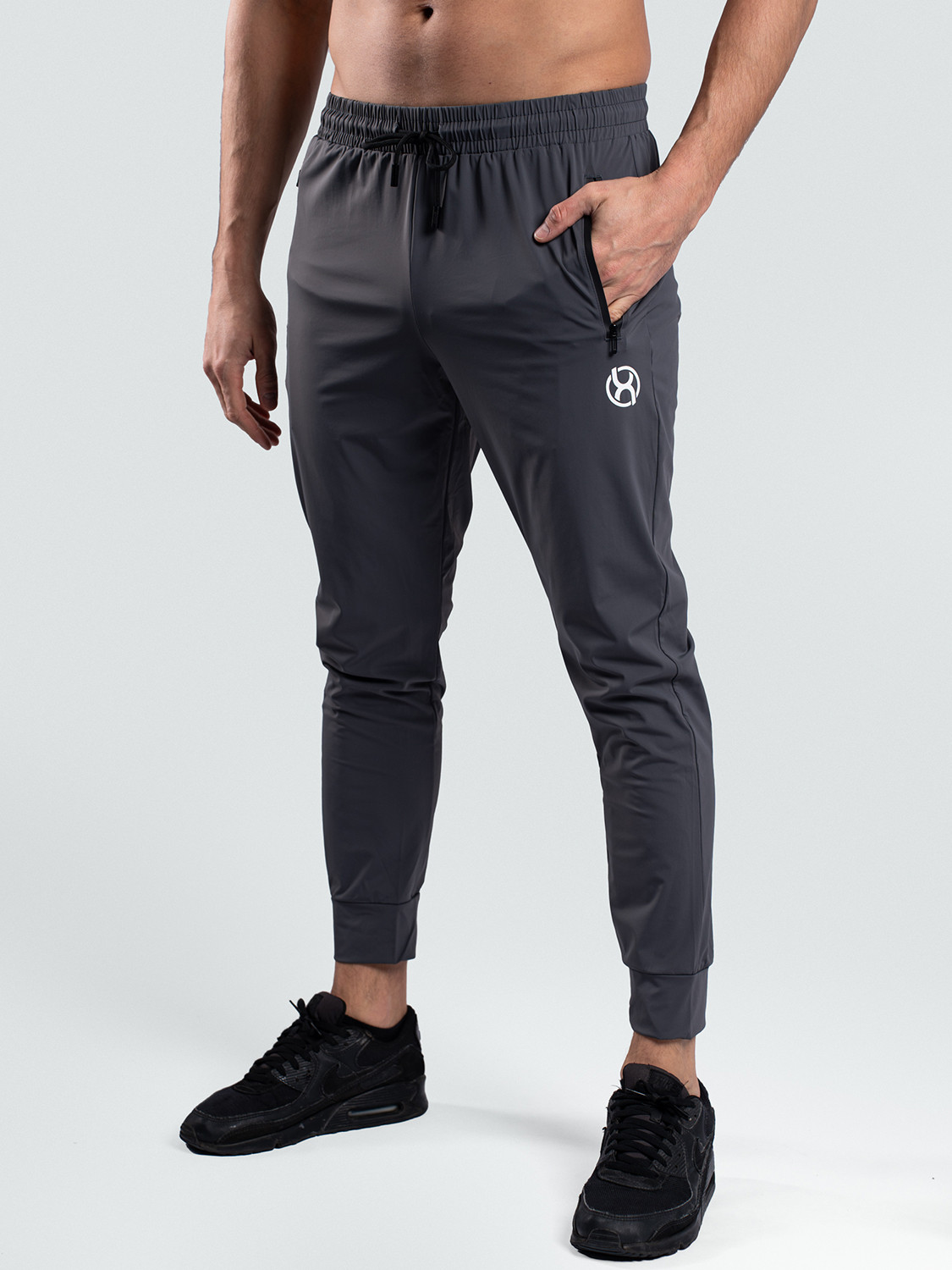 BrainMax pánské sportovní kalhoty BASIC, šedé Velikost: XL