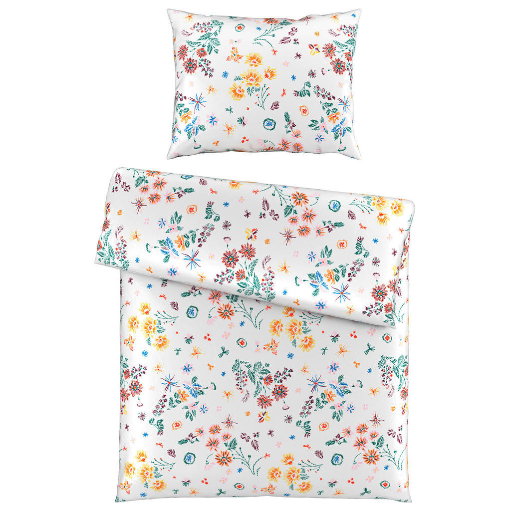 Esposa POVLEČENÍ, satén, vícebarevná, bílá, 140/200 cm