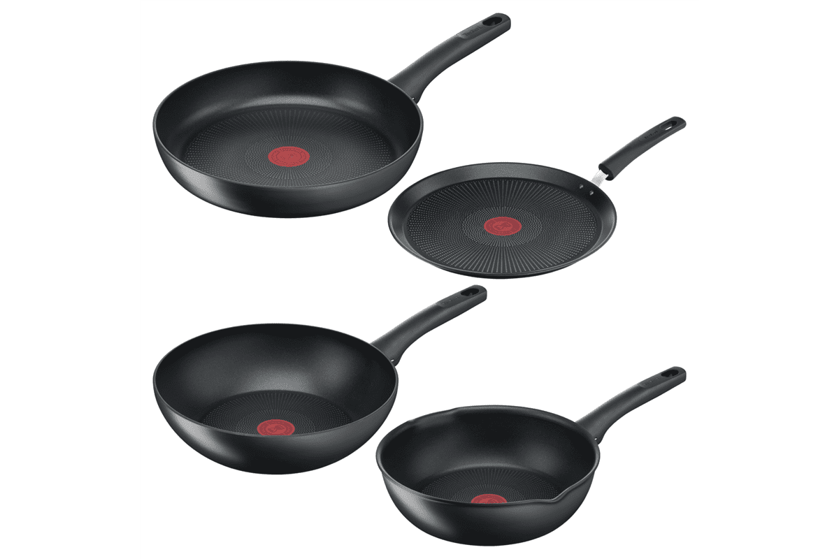 Akční set pánví Tefal Ultimate klasická 30 cm, wok 28 cm, multifunkční 26 cm a palačinková 25 cm
