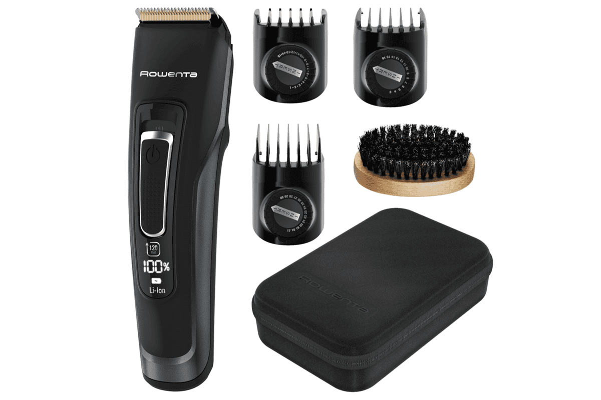 Zastřihovač vlasů a vousů Rowenta Advancer TN5244E0 Tmavě zelený/Černý