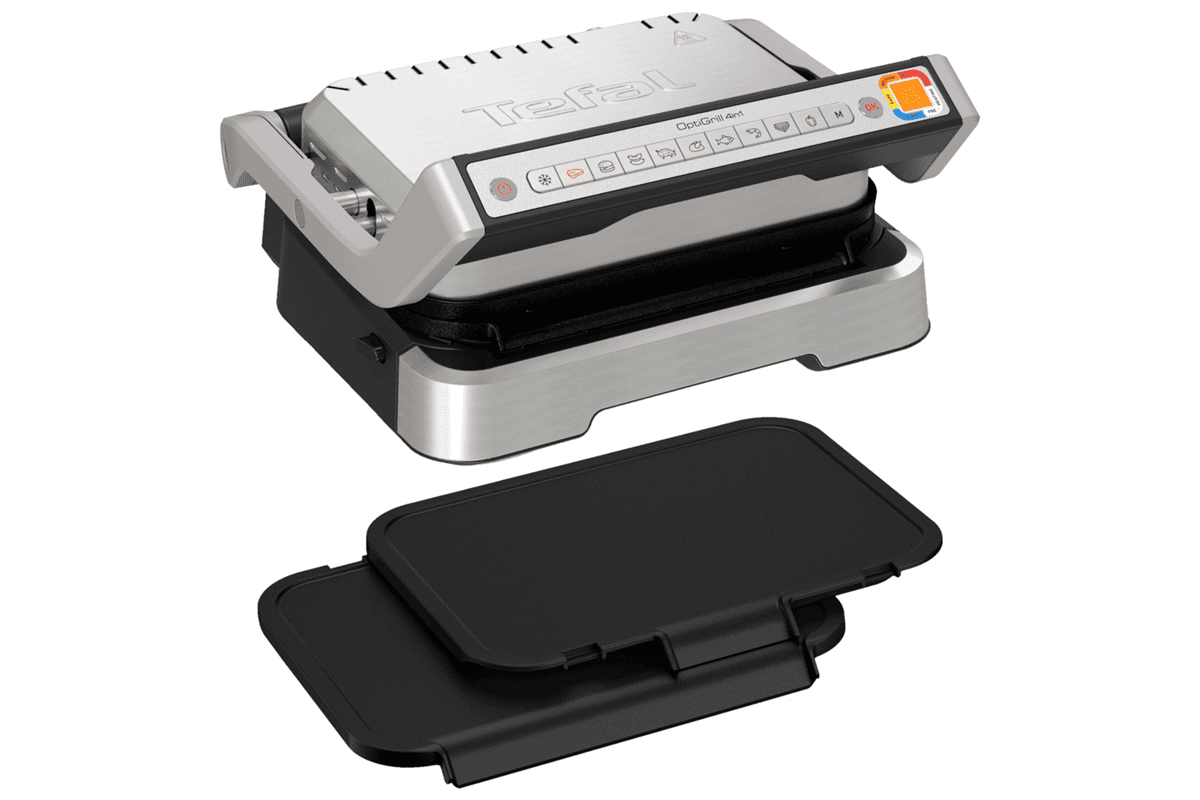 Akční set elektrický gril Tefal OptiGrill 2v1 a příslušenství plancha desky