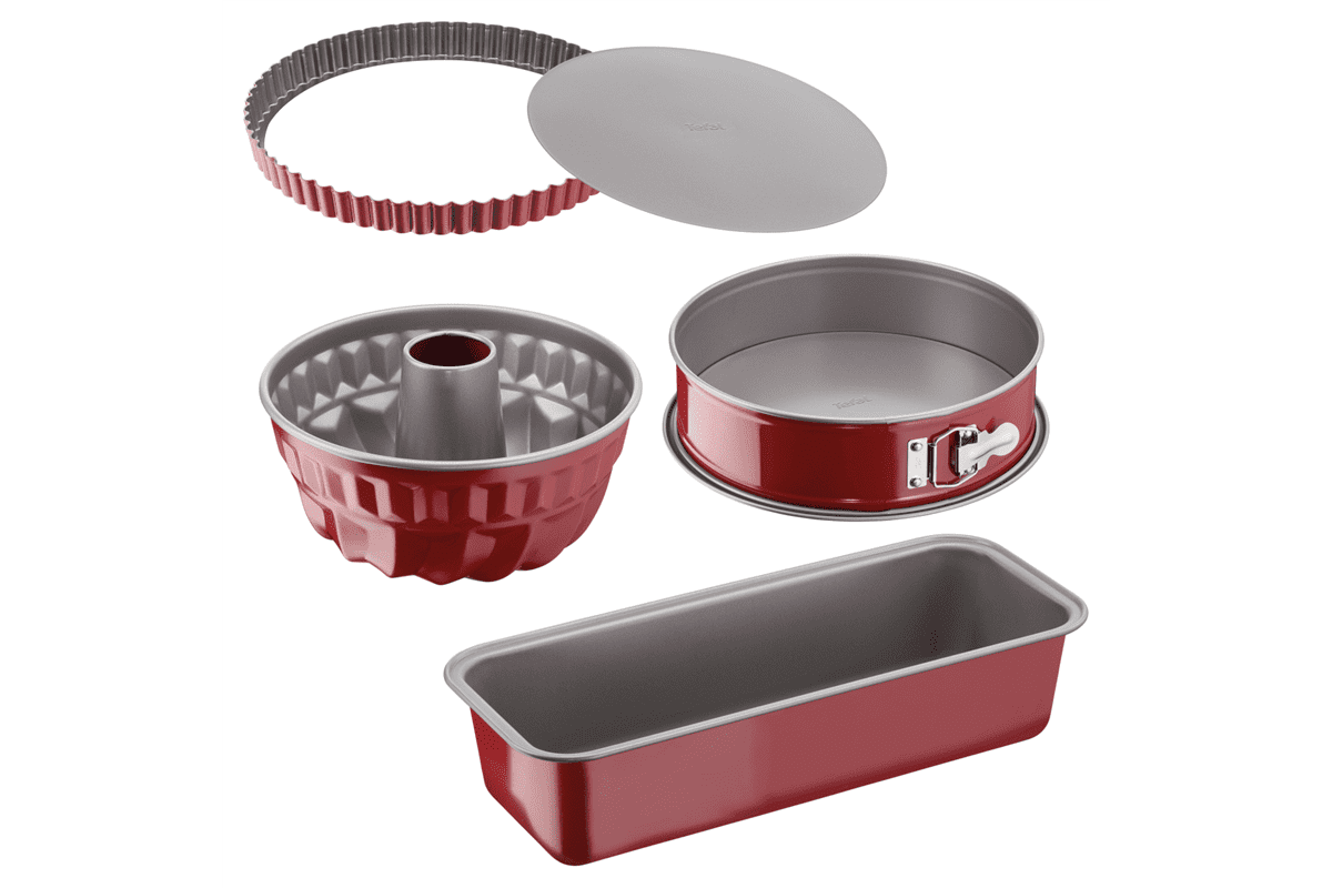 Akční set forem Tefal Delibake na dort, piškot, bábovku a biskupský chlebíček