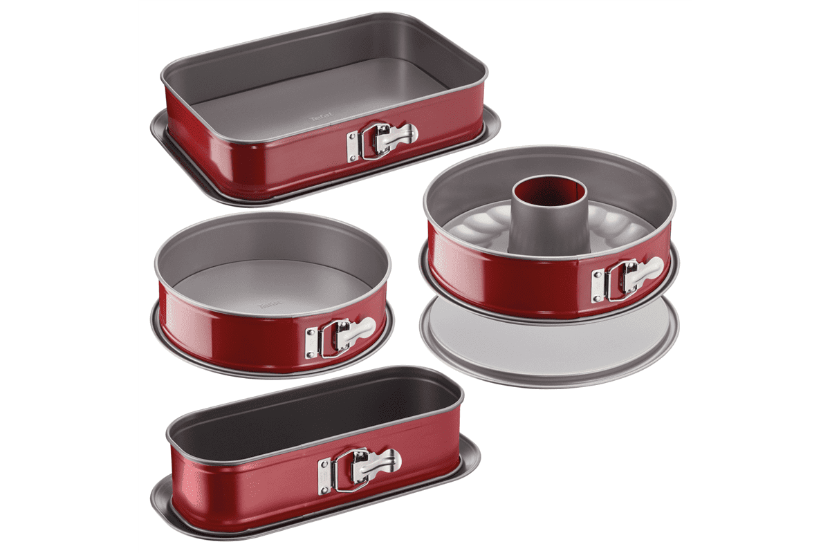 Akční set rozkládacích forem Tefal Delibake na dort, koláč, savarin a biskupský chlebíček