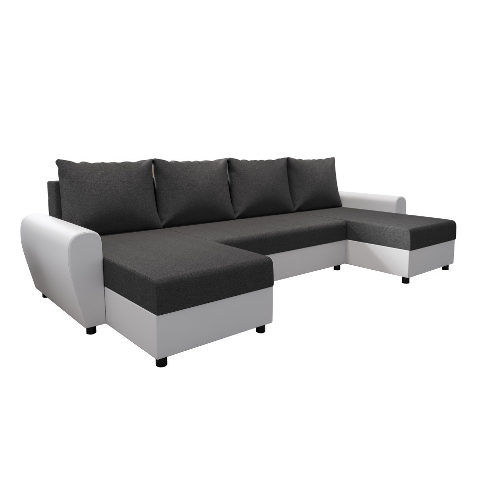 Kondela Univerzální sedací souprava, šedá/bílá, DAKAR NEW U