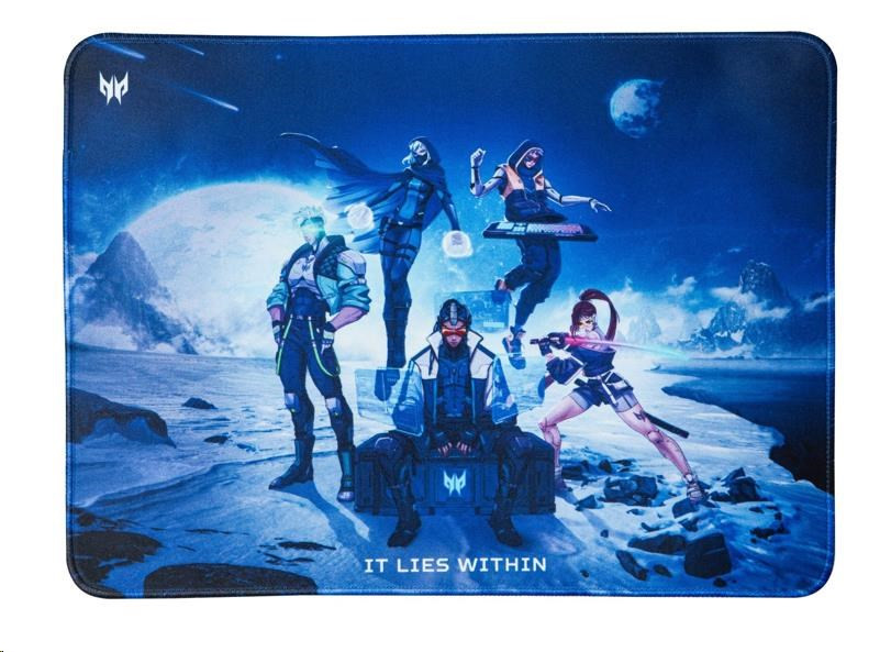 ACER Predator Gaming Mousepad M, podložka pod myš, spodní gumová protiskluzová vrstva, horní vrstva polyester s potiskem, GP.MSP11.00K