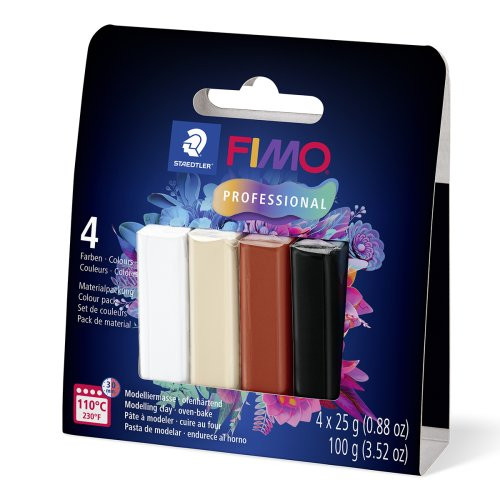 FIMO professional sada 4 barvy 25 g NATURAL COLOURS