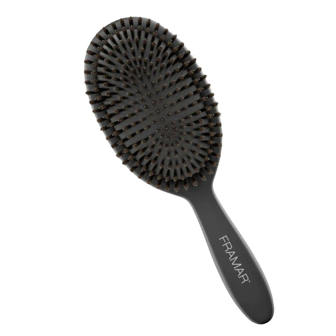 Framar Polish Brush (FB-POL-BLK) - kartáč na rozčesávání s divočími štětinami a nylonovými štětinami zakončené kuličkou