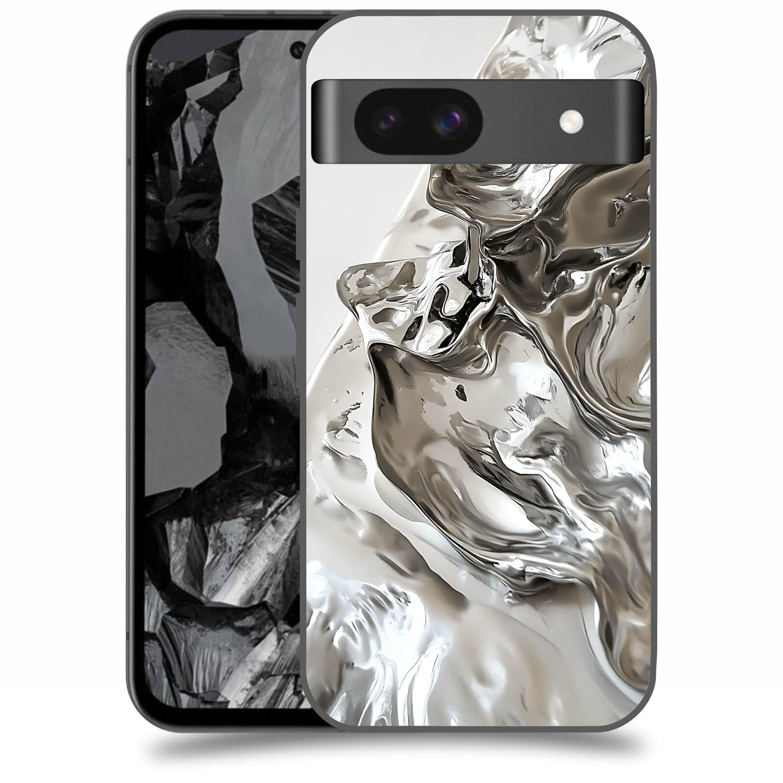 ACOVER Kryt na mobil Google Pixel 8A - Tekutost a Futurismus