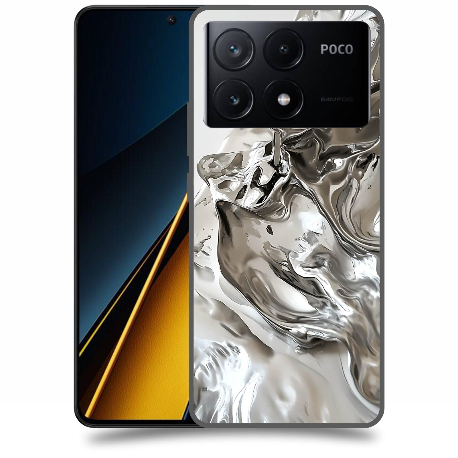 ACOVER Kryt na mobil Poco X6 Pro 5G - Tekutost a Futurismus