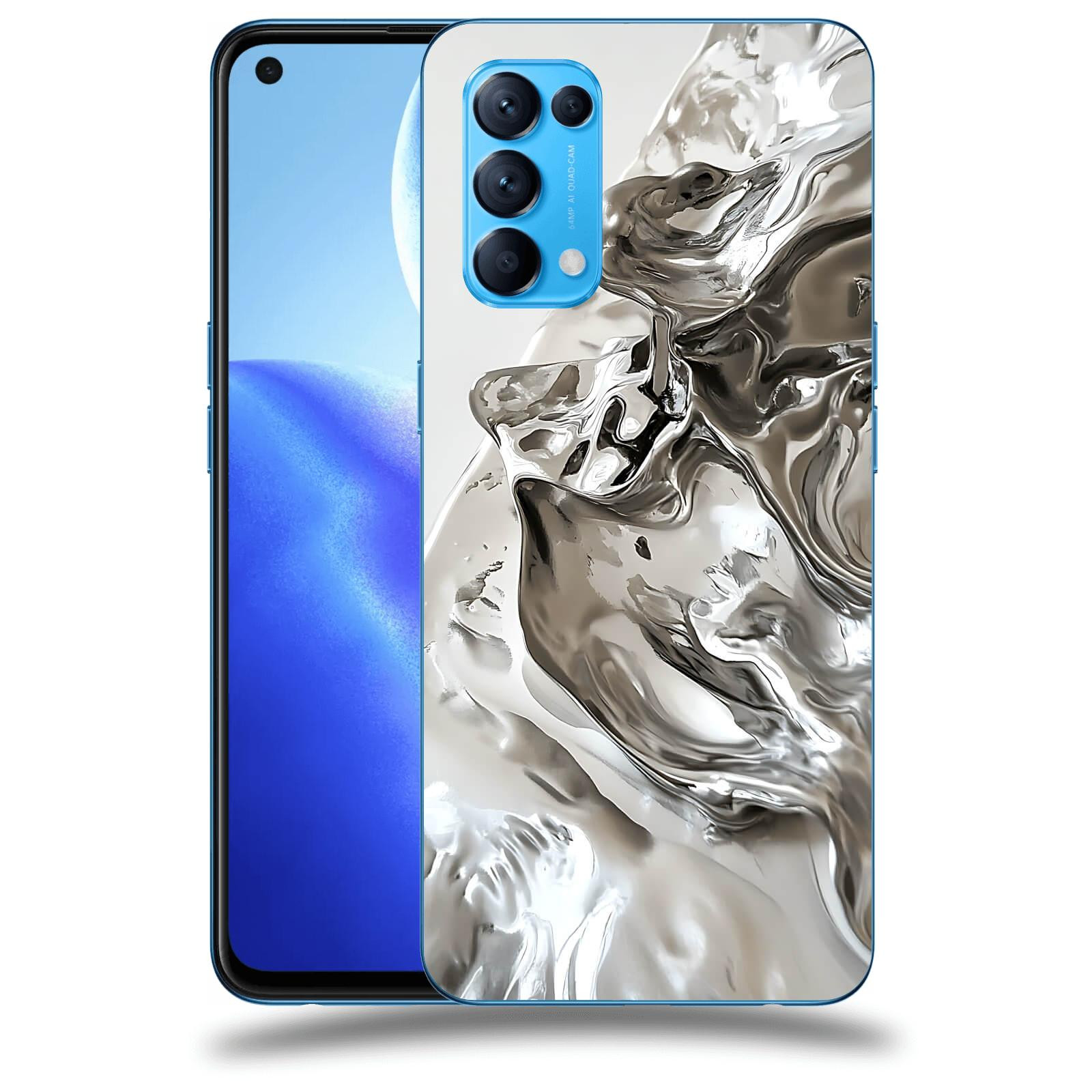 ACOVER Kryt na mobil OPPO Reno 5 5G - Tekutost a Futurismus