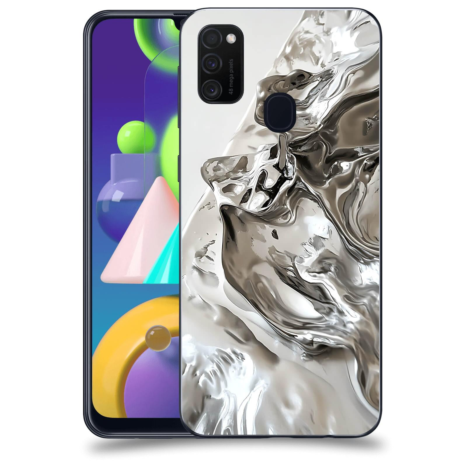 ACOVER Kryt na mobil Samsung Galaxy M21 M215F - Tekutost a Futurismus