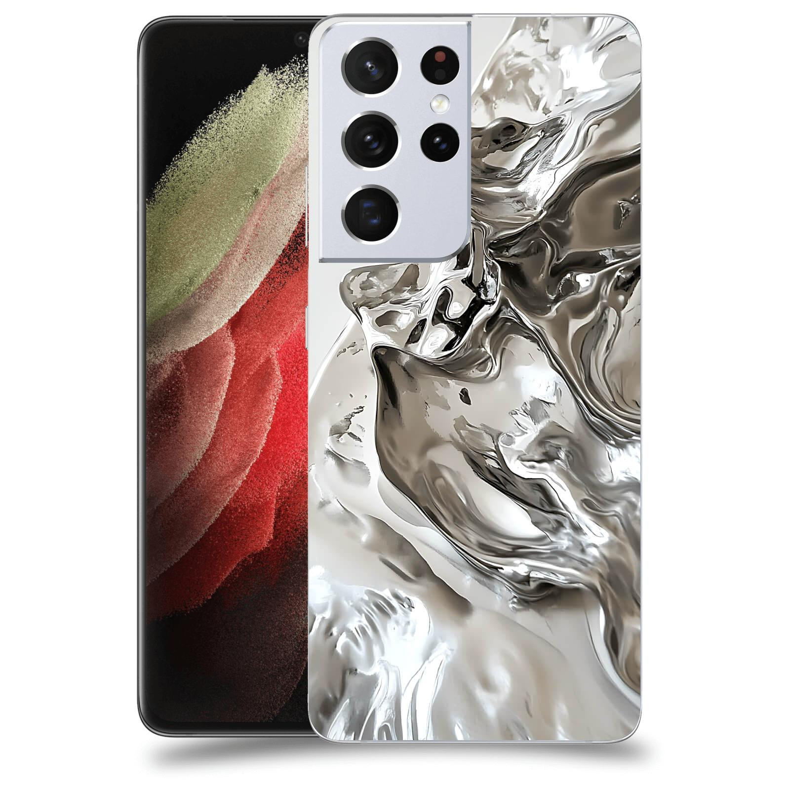 ACOVER Kryt na mobil Samsung Galaxy S21 Ultra 5G G998B - Tekutost a Futurismus