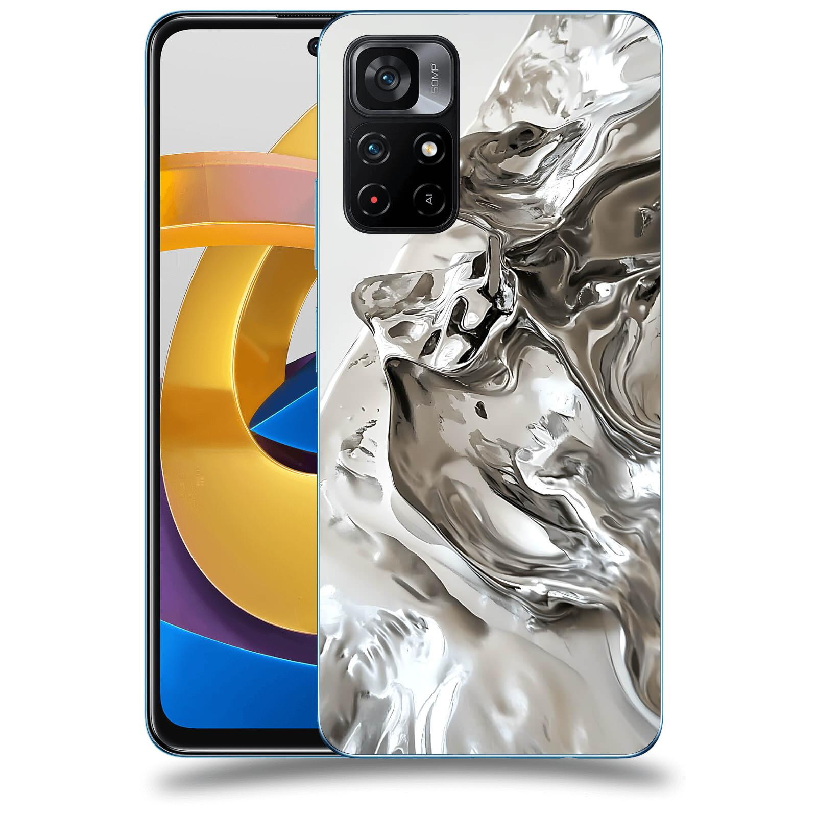 ACOVER Kryt na mobil Xiaomi Poco M4 Pro - Tekutost a Futurismus