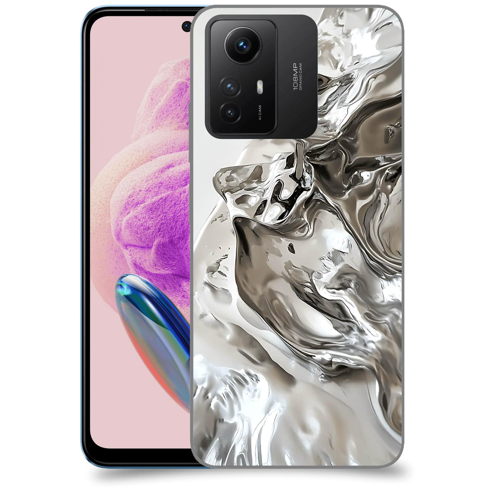ACOVER Kryt na mobil Xiaomi Redmi Note 12S - Tekutost a Futurismus