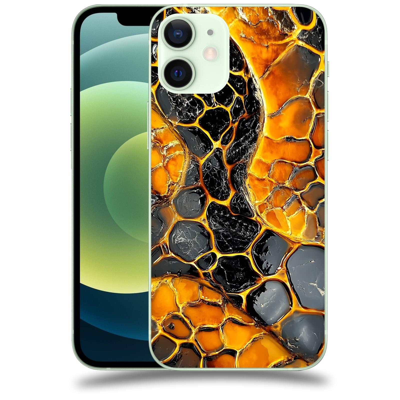 ACOVER Kryt na mobil Apple iPhone 12 mini - Žár a Struktura