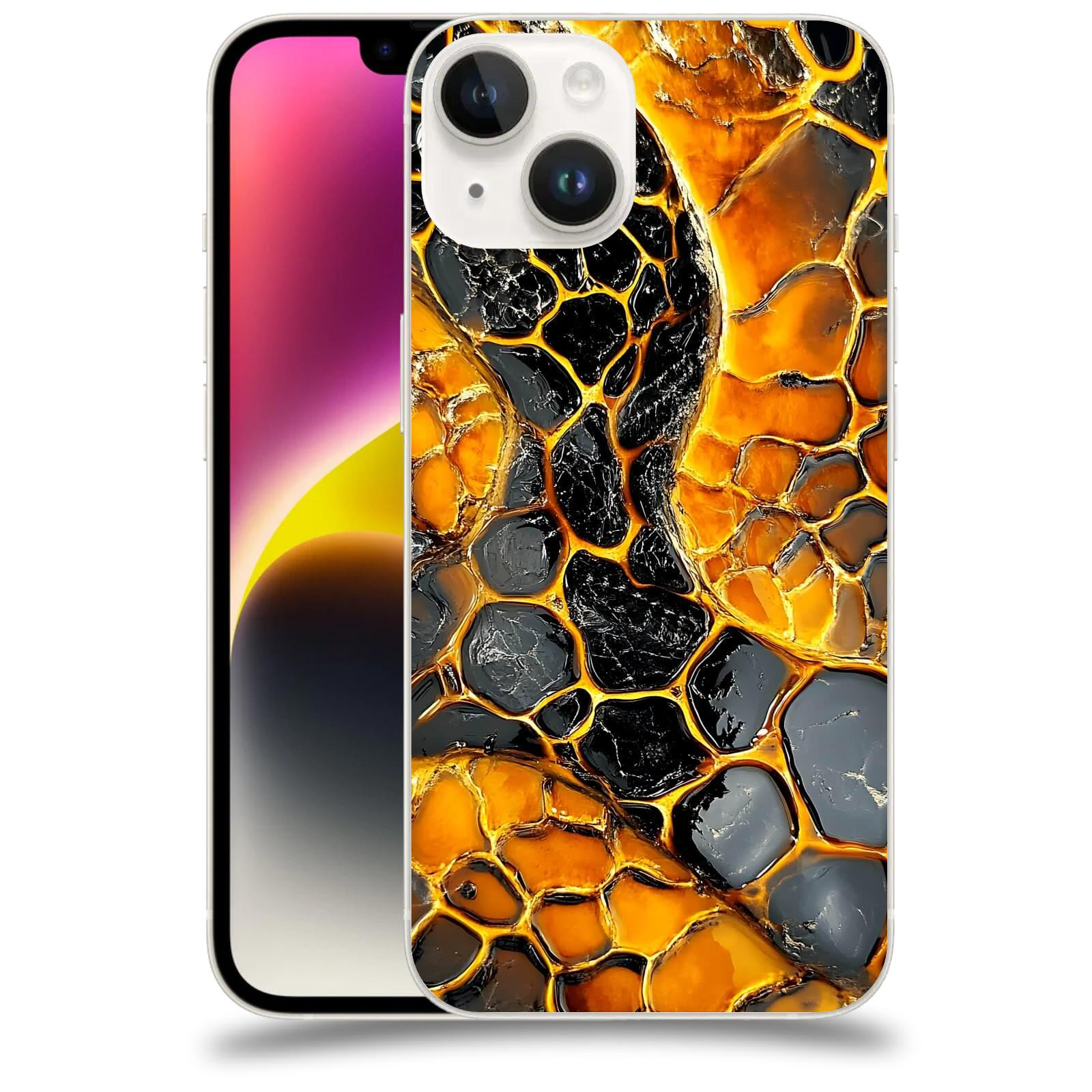 ACOVER Kryt na mobil Apple iPhone 14 - Žár a Struktura
