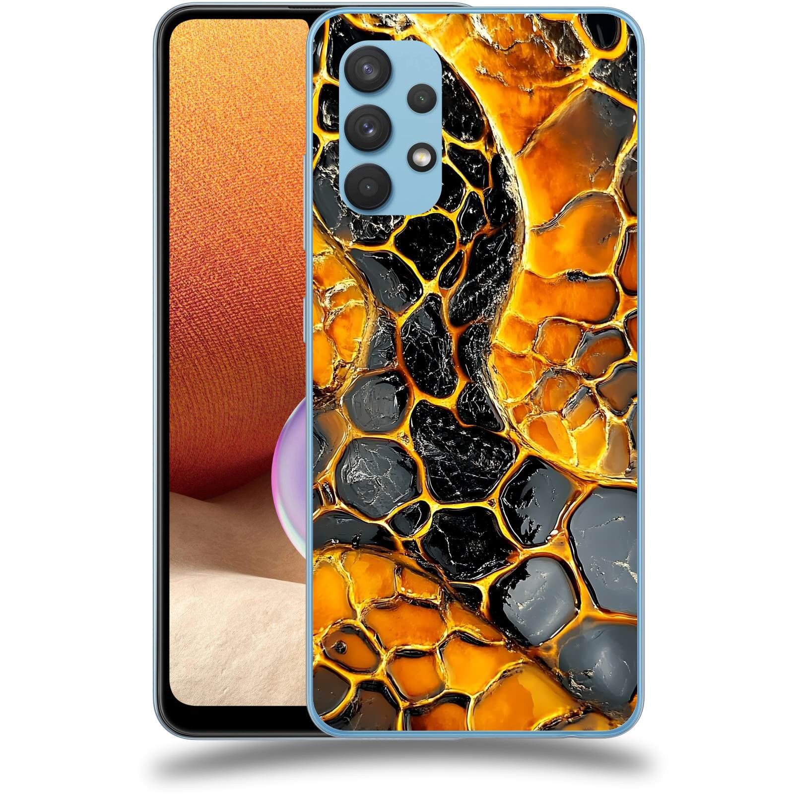 ACOVER Kryt na mobil Samsung Galaxy A32 4G SM-A325F - Žár a Struktura