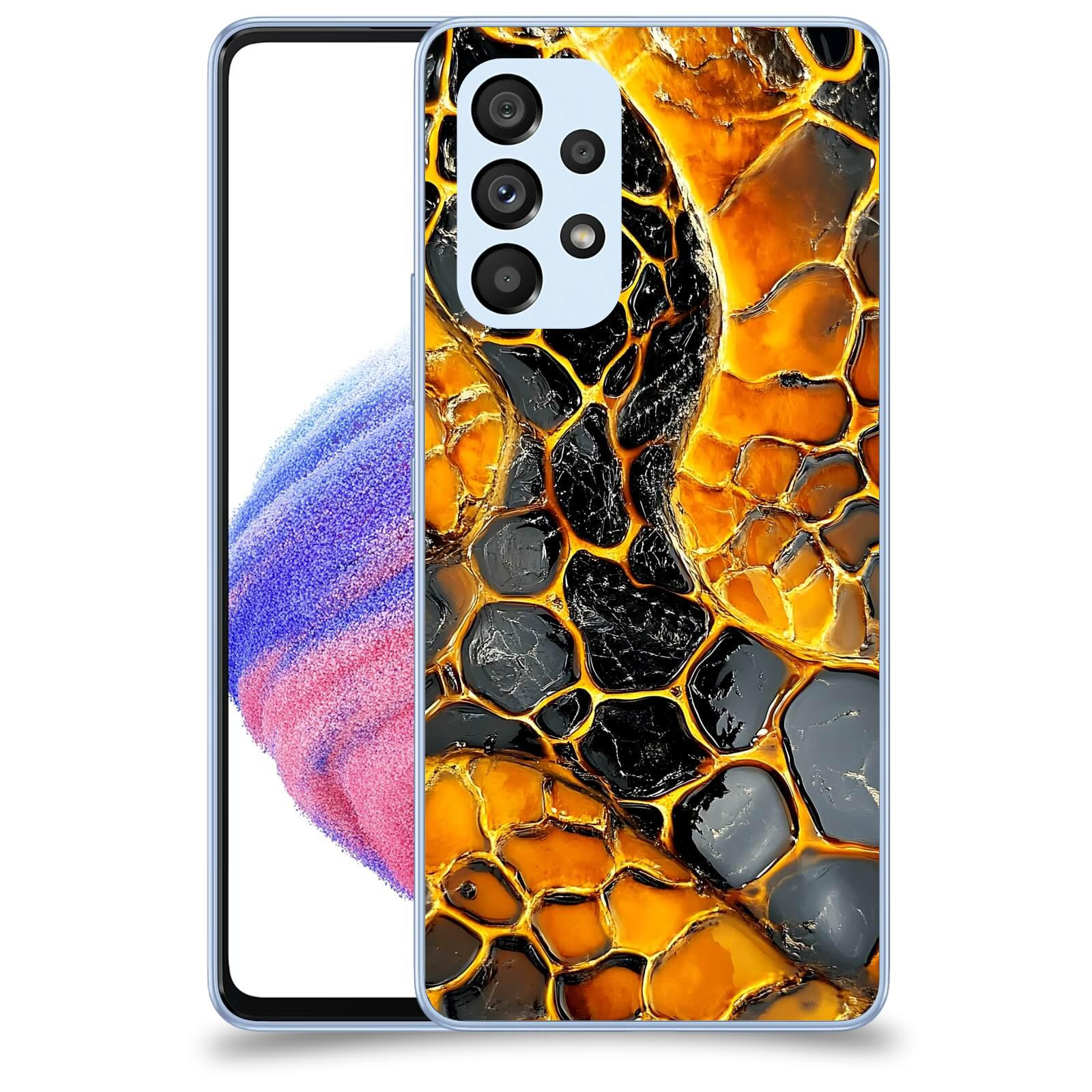 ACOVER Kryt na mobil Samsung Galaxy A32 5G A326B - Žár a Struktura