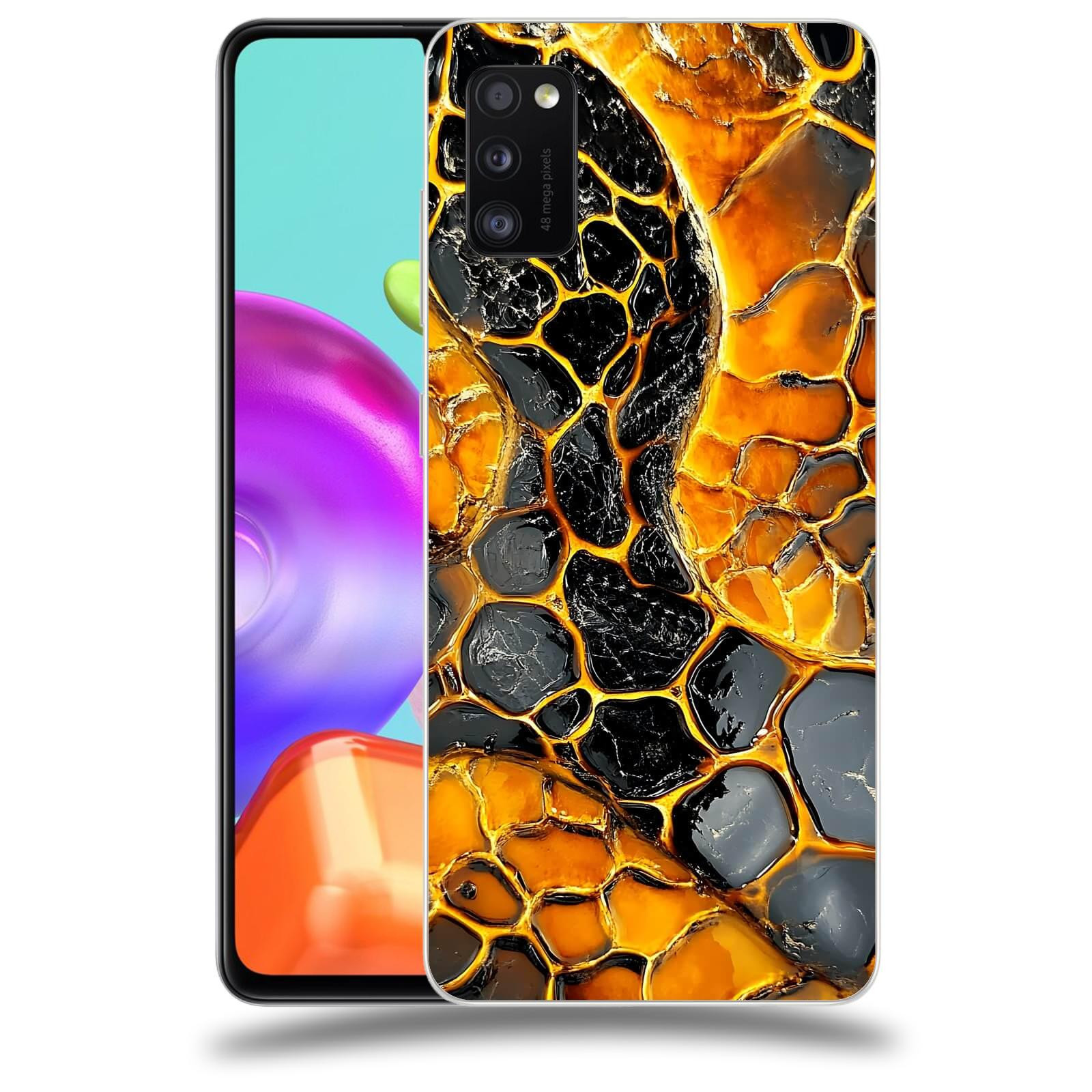 ACOVER Kryt na mobil Samsung Galaxy A41 A415F - Žár a Struktura