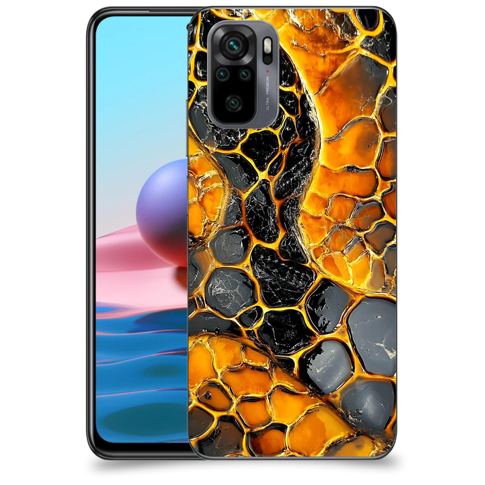 ACOVER Kryt na mobil Xiaomi Redmi Note 10 - Žár a Struktura