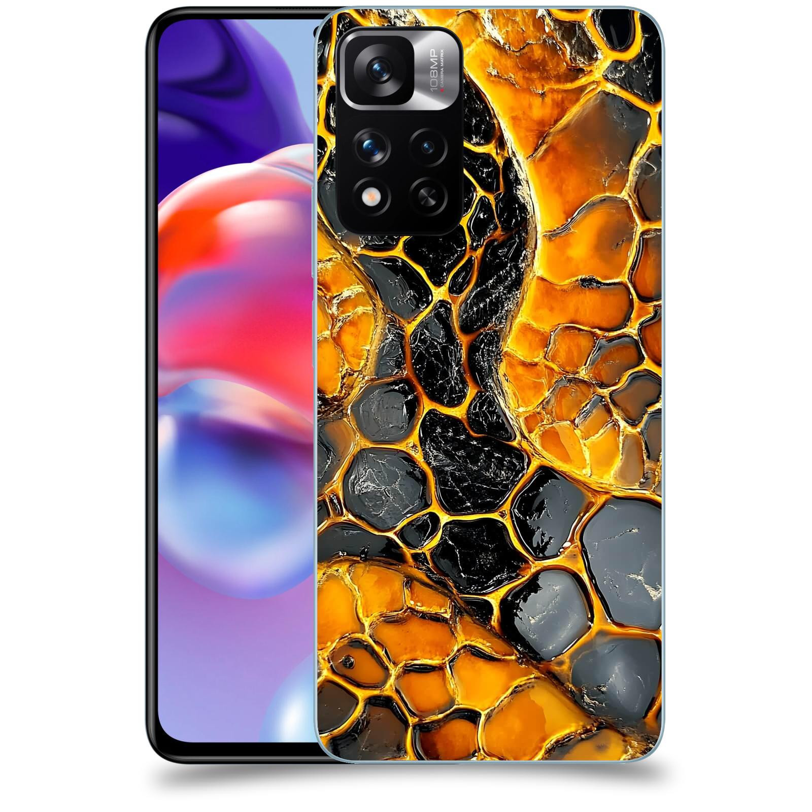ACOVER Kryt na mobil Xiaomi Redmi Note 11 Pro+ 5G - Žár a Struktura