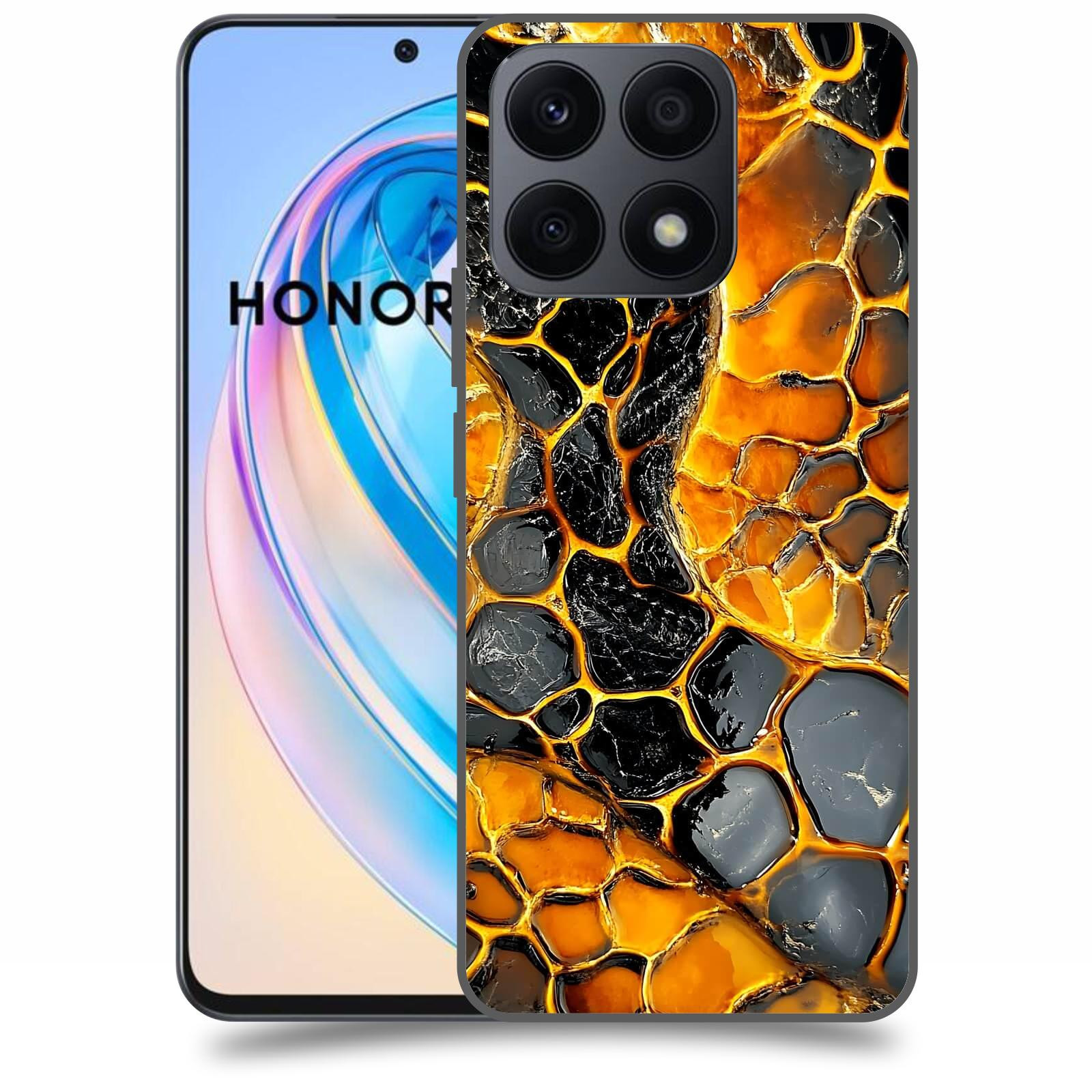 ACOVER Kryt na mobil Honor X8a - Žár a Struktura