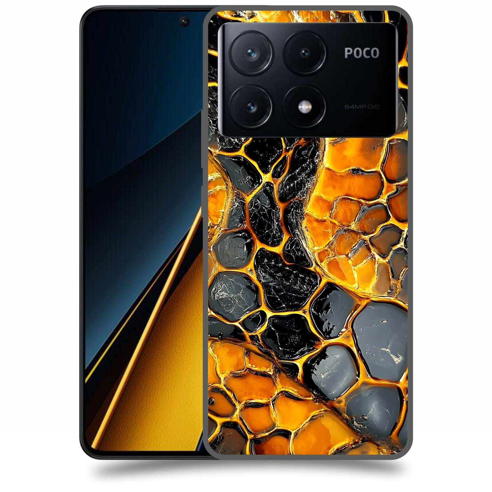 ACOVER Kryt na mobil Poco X6 Pro 5G - Žár a Struktura