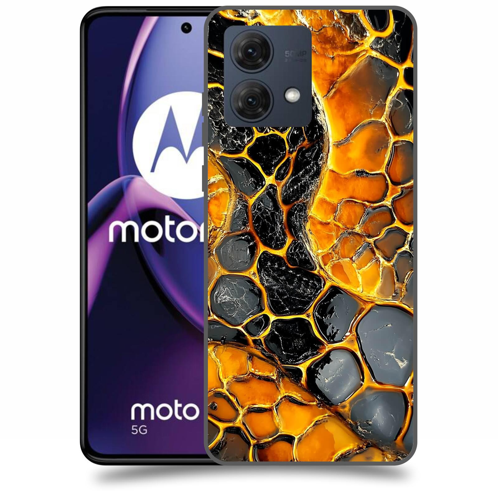 ACOVER Kryt na mobil Motorola Moto G84 5G - Žár a Struktura