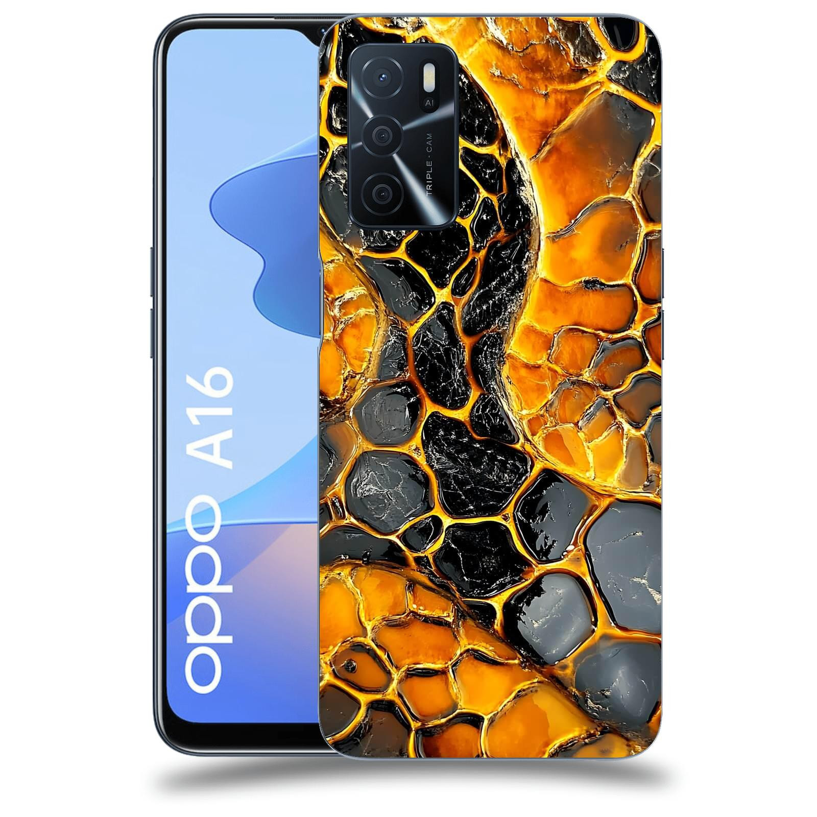 ACOVER Kryt na mobil OPPO A16 - Žár a Struktura