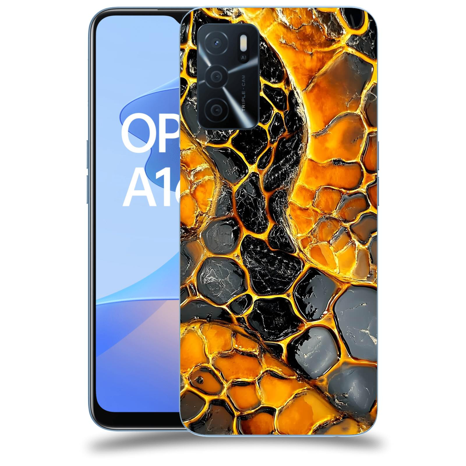 ACOVER Kryt na mobil OPPO A16s - Žár a Struktura