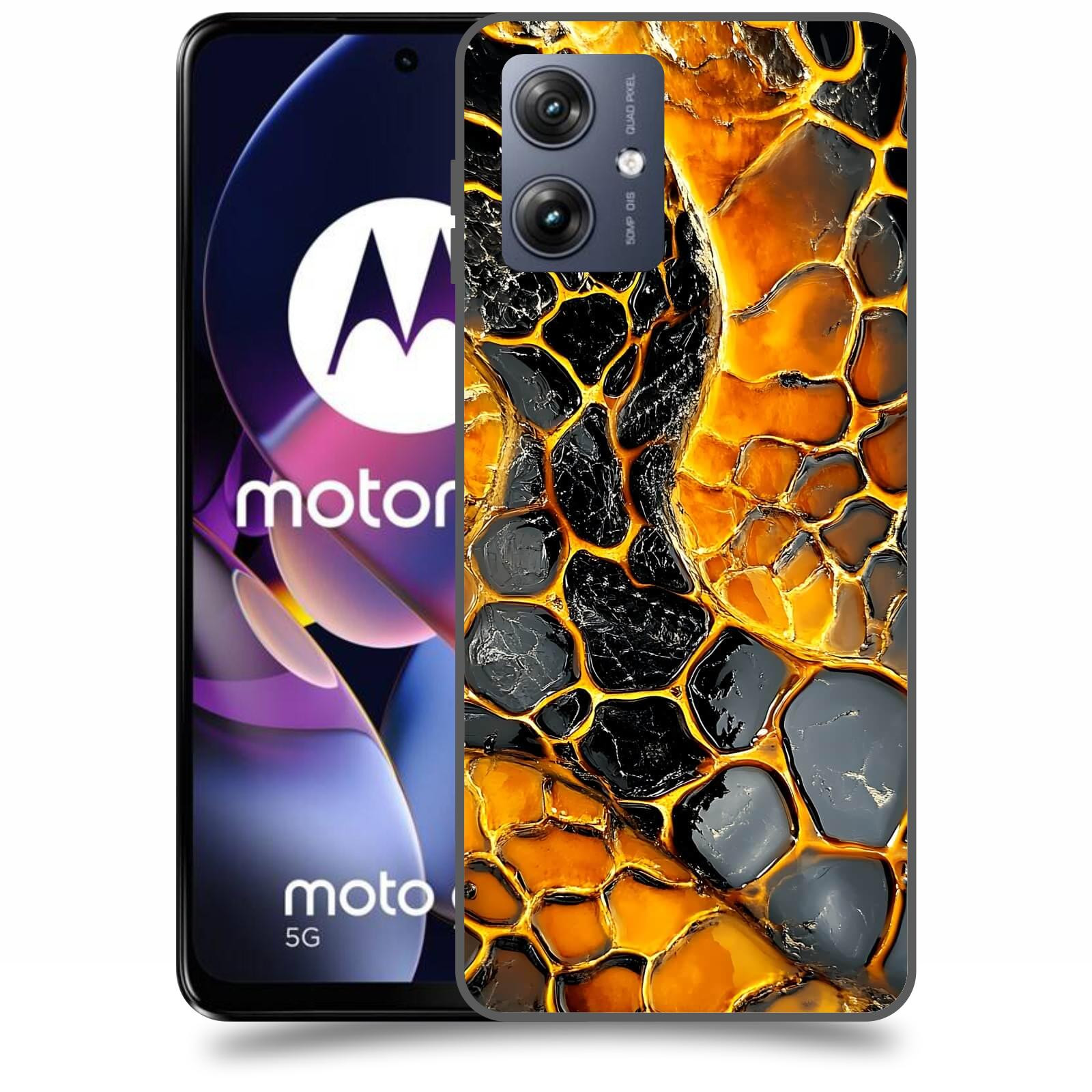 ACOVER Kryt na mobil Motorola Moto G54 5G - Žár a Struktura