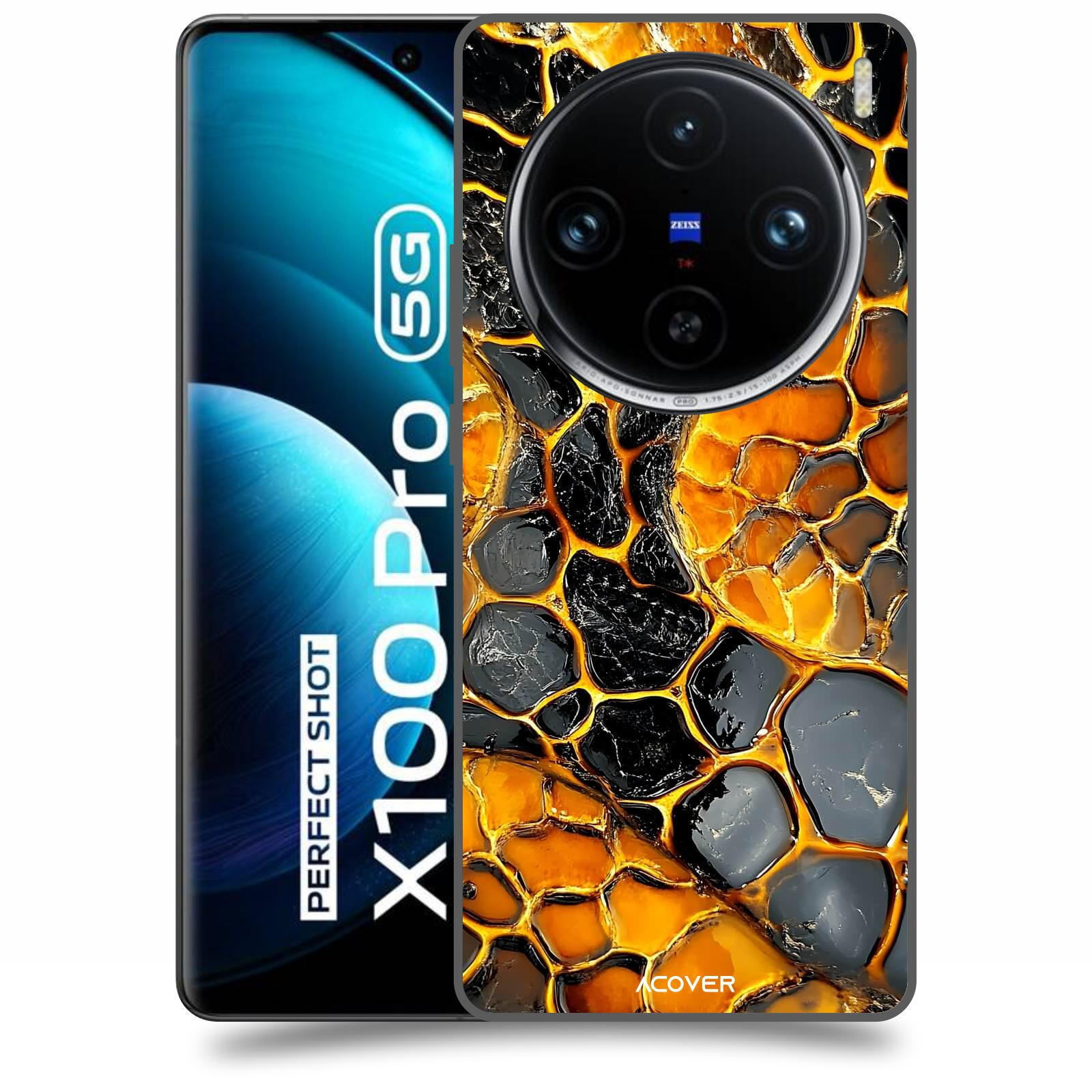 ACOVER Kryt na mobil Vivo X100 Pro - Žár a Struktura