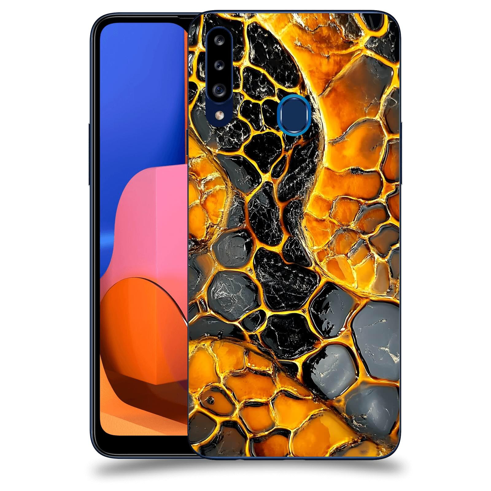 ACOVER Kryt na mobil Samsung Galaxy A20s - Žár a Struktura