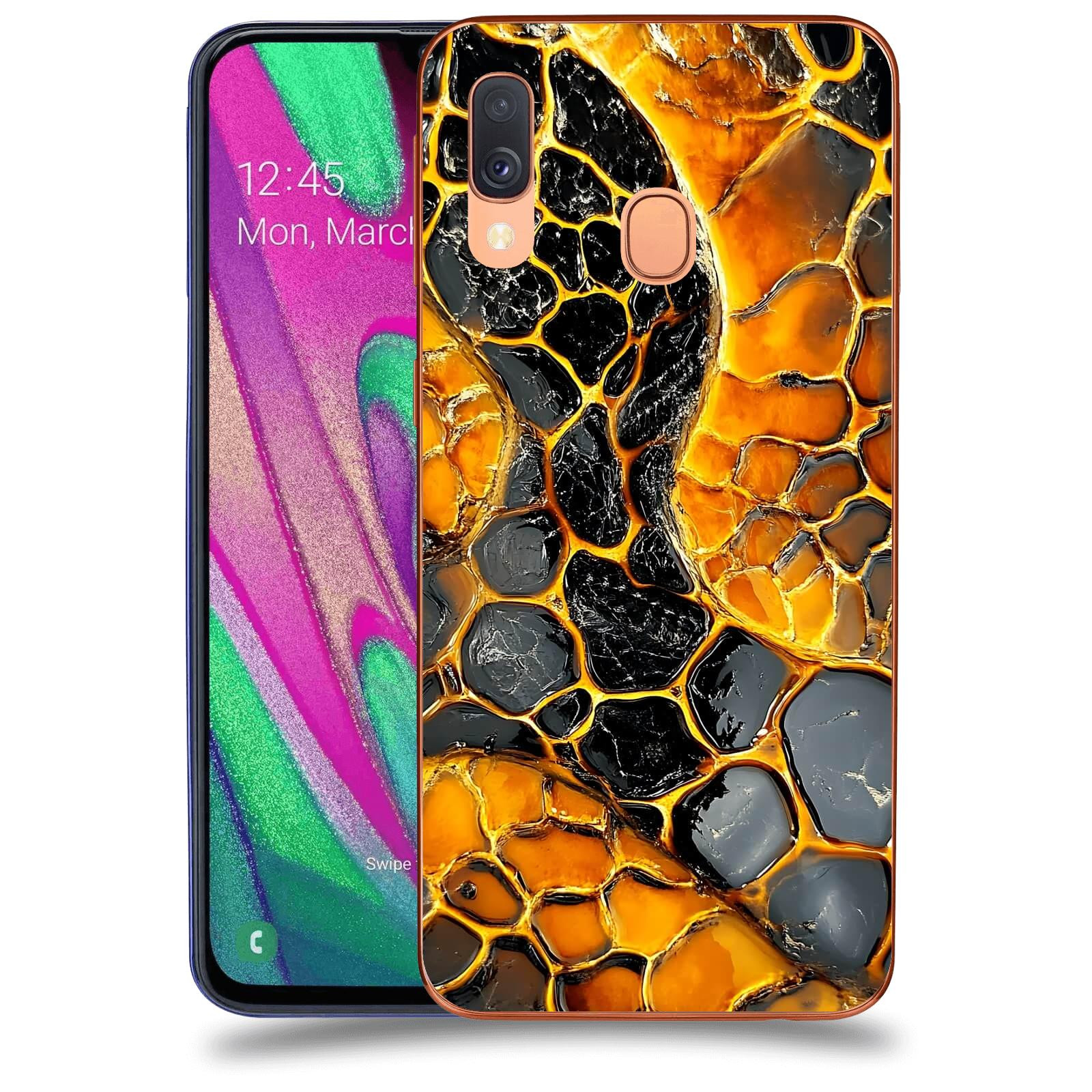 ACOVER Kryt na mobil Samsung Galaxy A40 A405F - Žár a Struktura