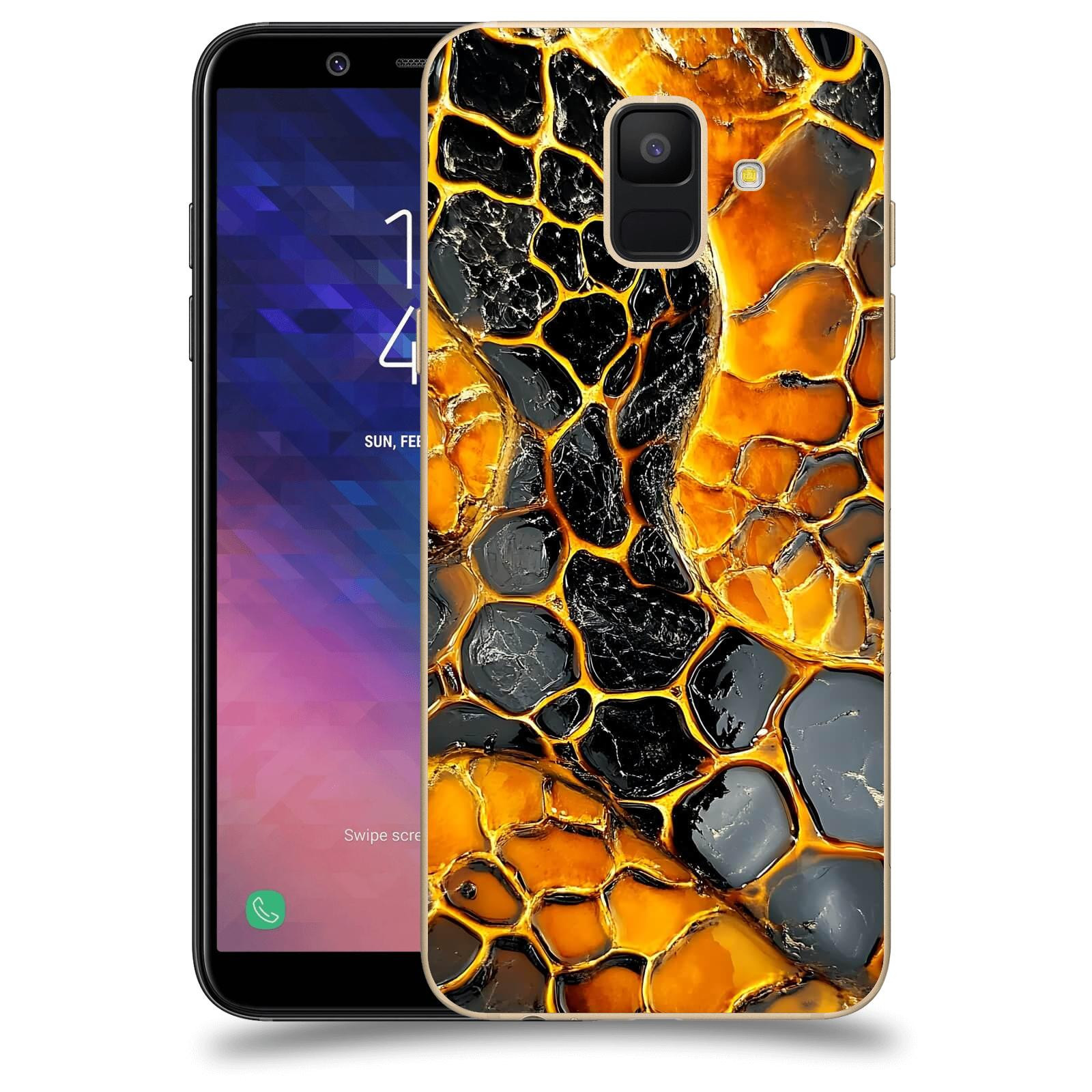 ACOVER Kryt na mobil Samsung Galaxy A6 A600F - Žár a Struktura