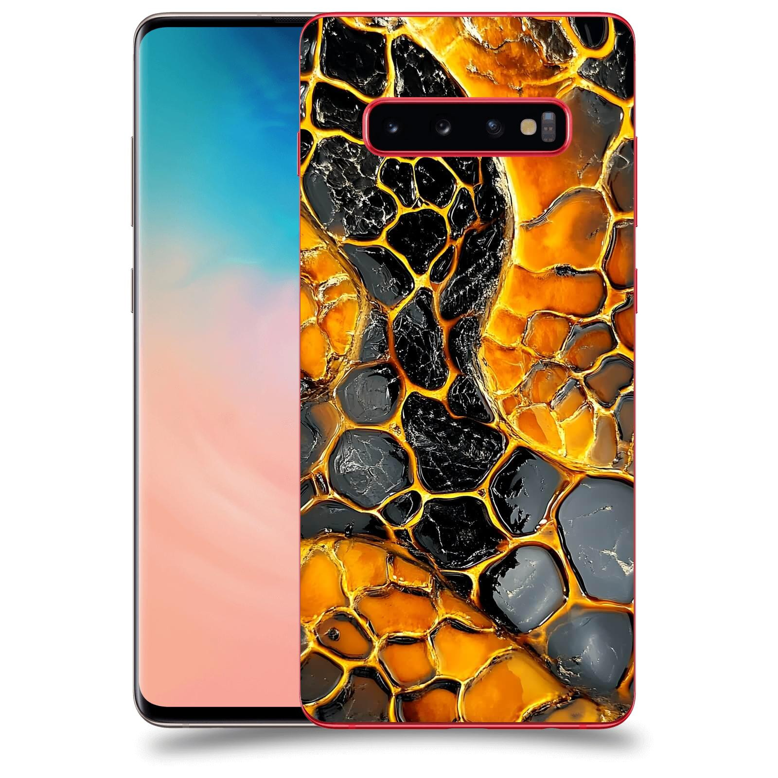 ACOVER Kryt na mobil Samsung Galaxy S10 Plus G975 - Žár a Struktura