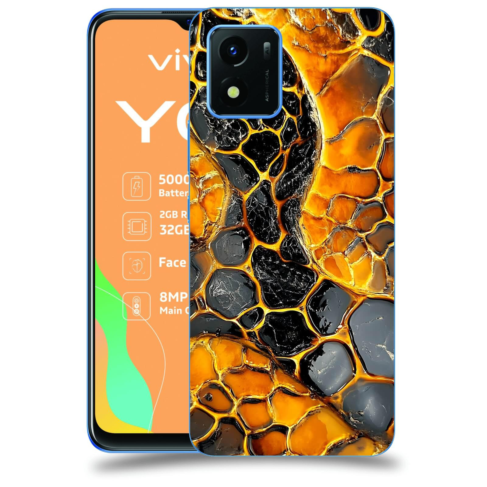ACOVER Kryt na mobil Vivo Y01 - Žár a Struktura