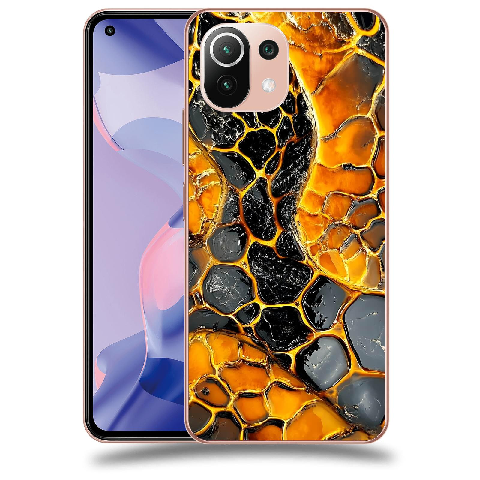 ACOVER Kryt na mobil Xiaomi 11 Lite 5G NE - Žár a Struktura