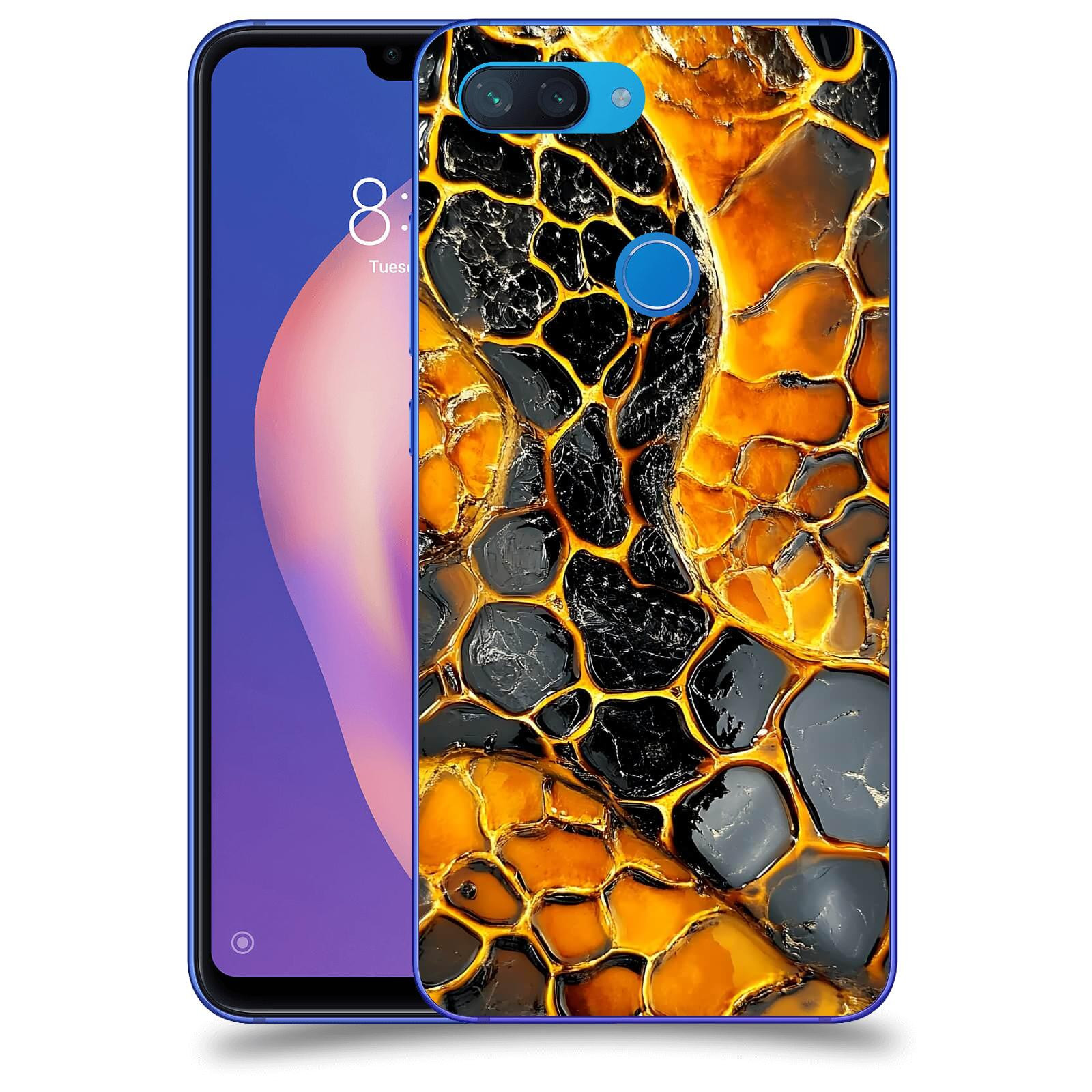 ACOVER Kryt na mobil Xiaomi Mi 8 Lite - Žár a Struktura