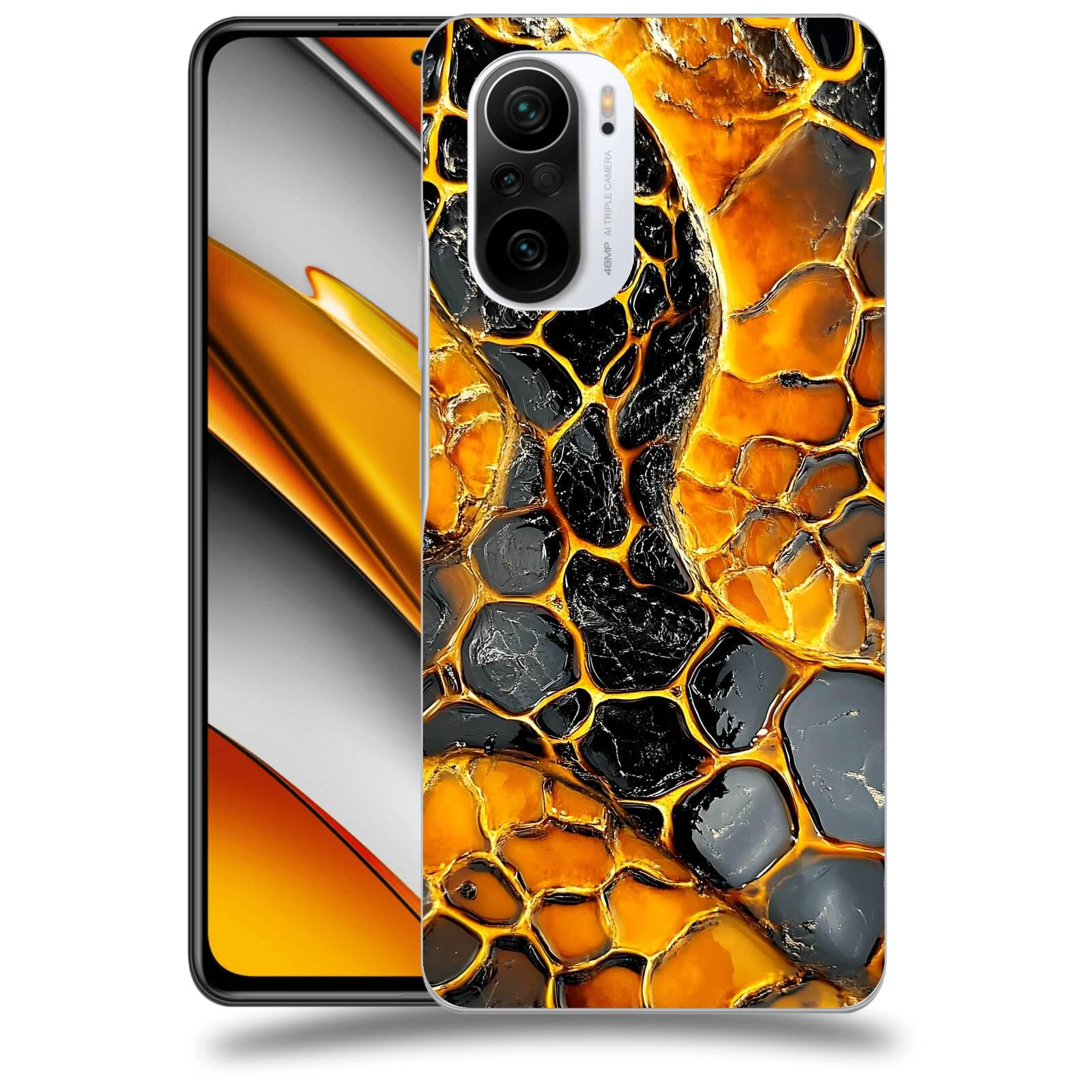ACOVER Kryt na mobil Xiaomi Poco F3 - Žár a Struktura