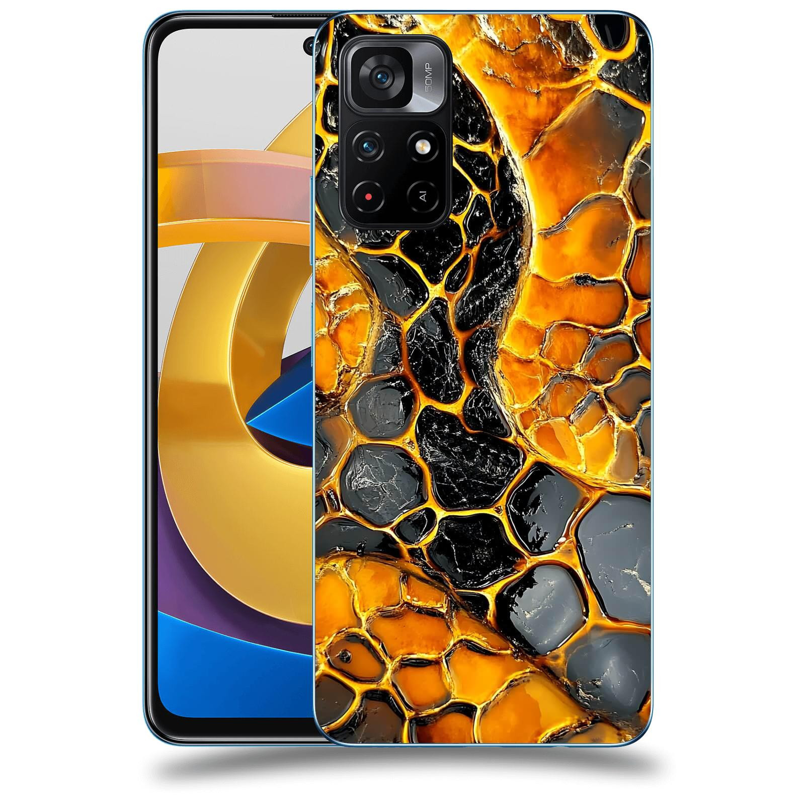 ACOVER Kryt na mobil Xiaomi Poco M4 Pro - Žár a Struktura