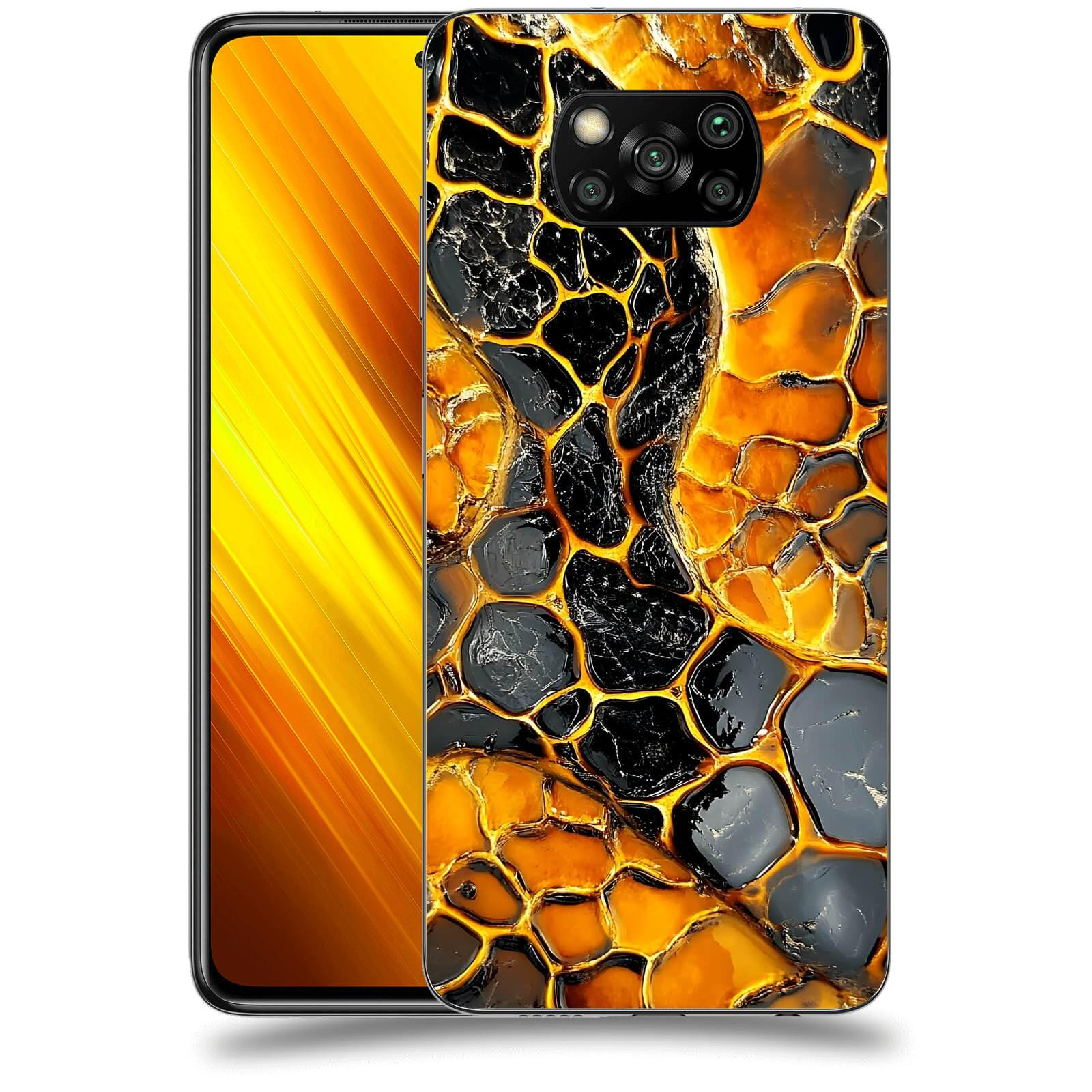 ACOVER Kryt na mobil Xiaomi Poco X3 - Žár a Struktura