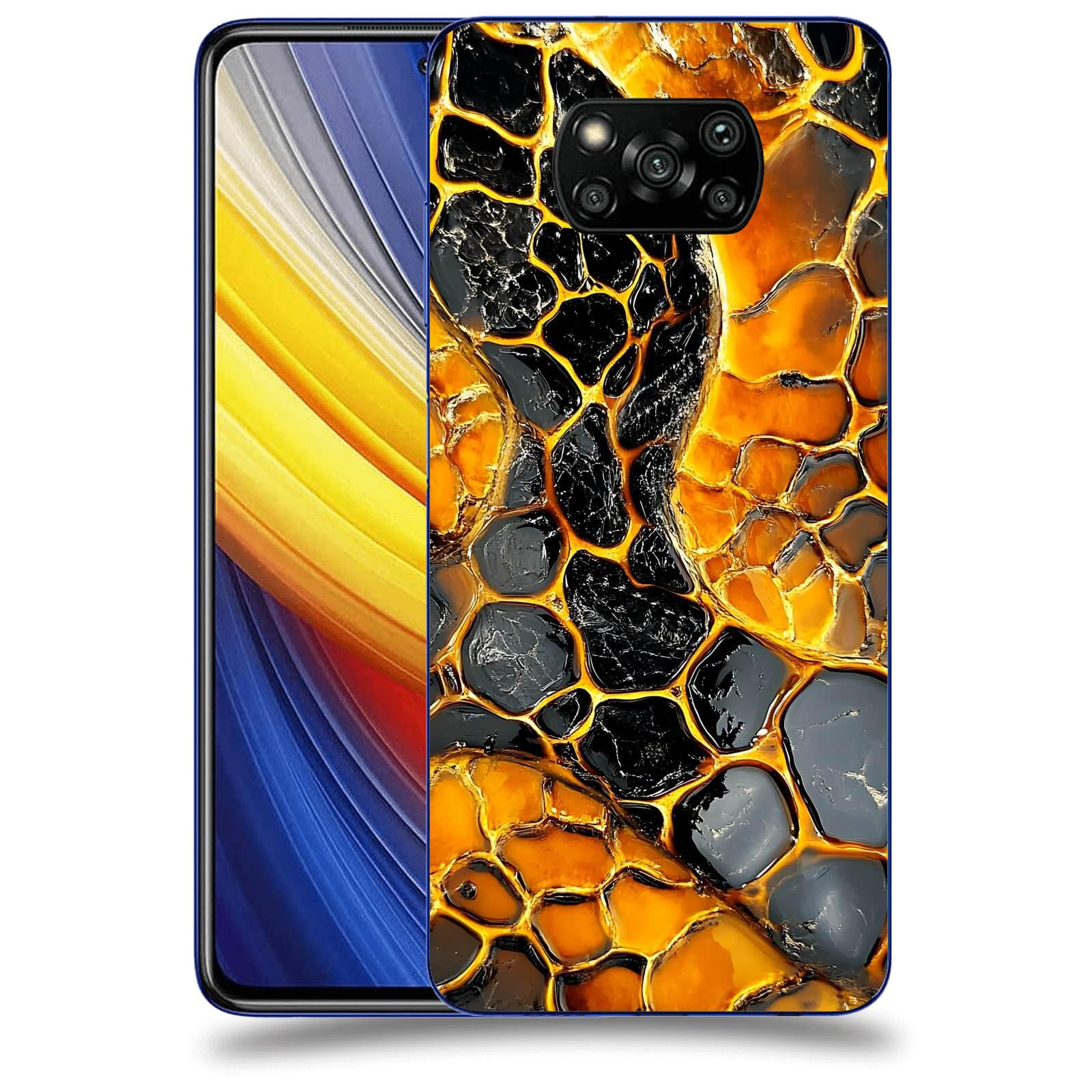 ACOVER Kryt na mobil Xiaomi Poco X3 Pro - Žár a Struktura