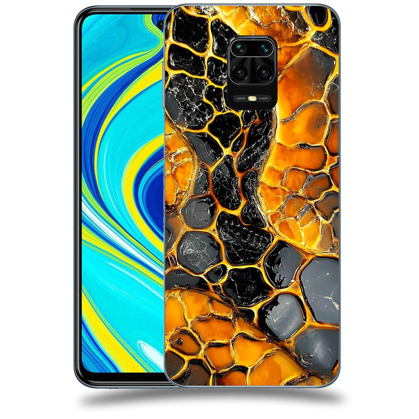 ACOVER Kryt na mobil Xiaomi Redmi Note 9S - Žár a Struktura