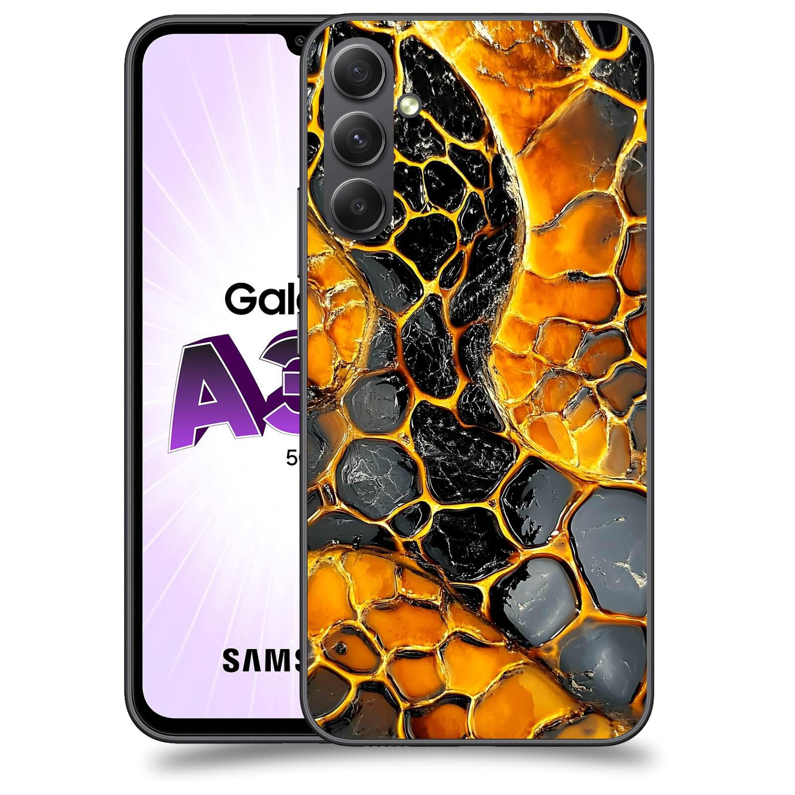 ACOVER Kryt na mobil Samsung Galaxy A34 - Žár a Struktura