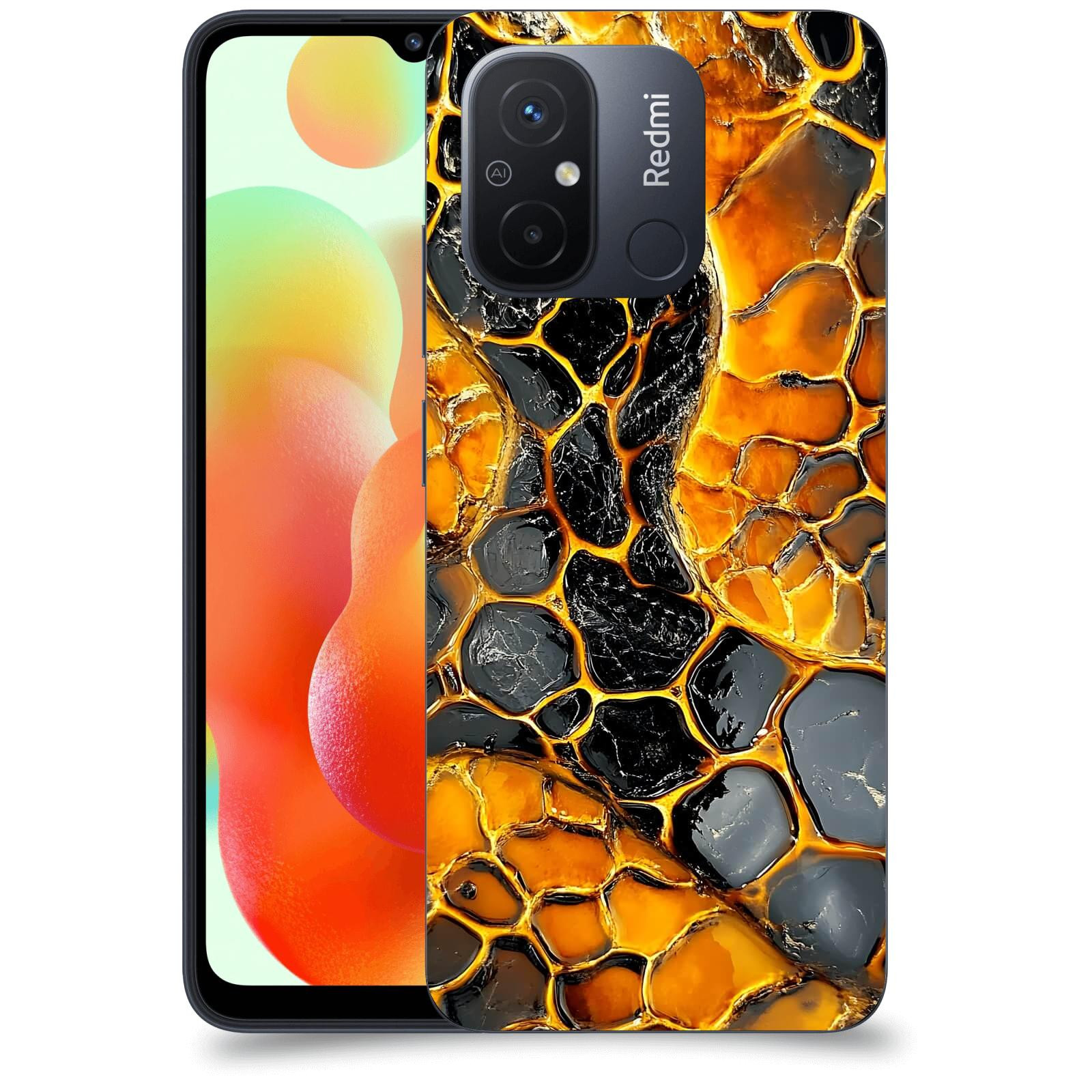 ACOVER Kryt na mobil Xiaomi Redmi 12C - Žár a Struktura