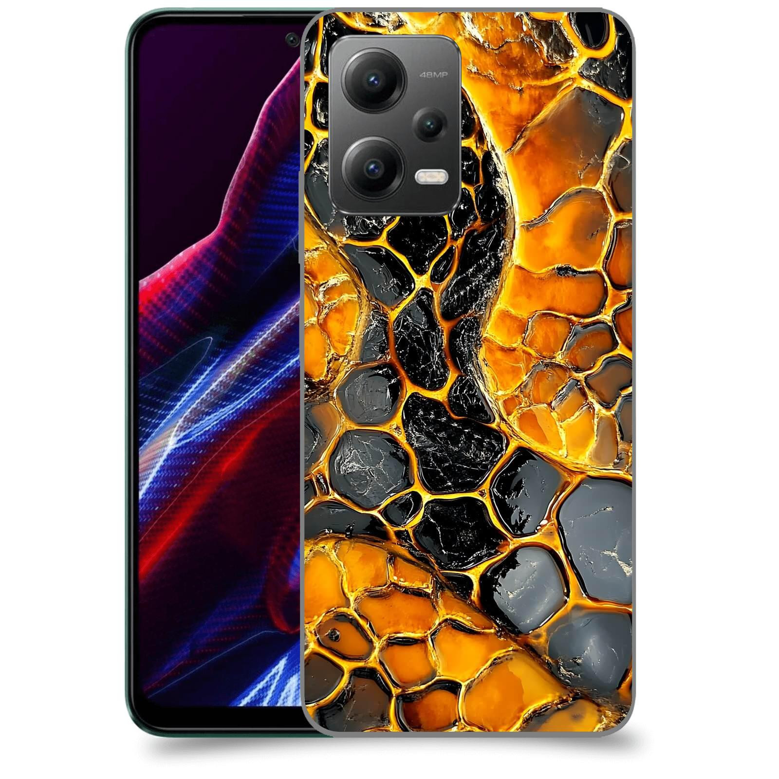 ACOVER Kryt na mobil Xiaomi Poco X5 - Žár a Struktura
